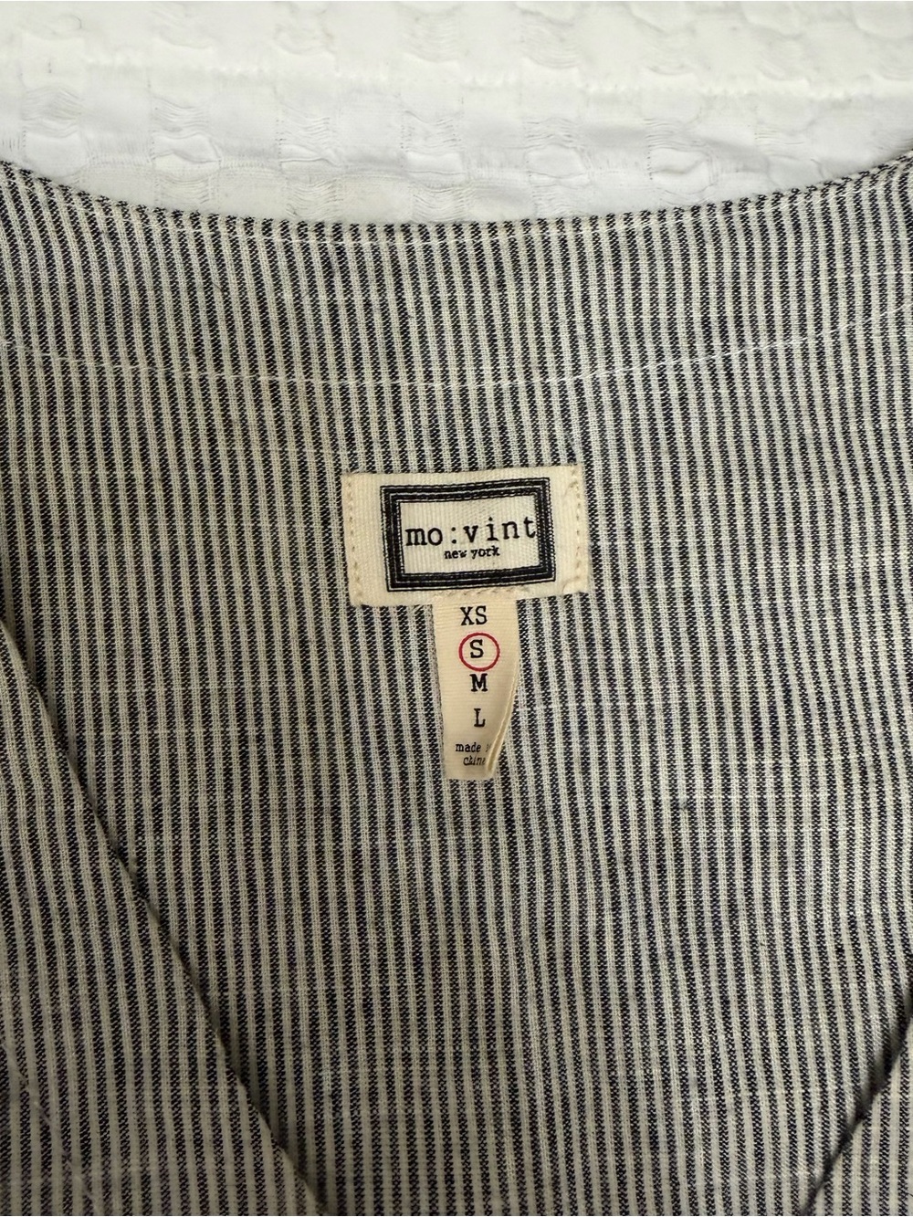 Mo:Vint New York Linen Blend Cottagecore Midi Dress Size Small - Picture 4 of 7